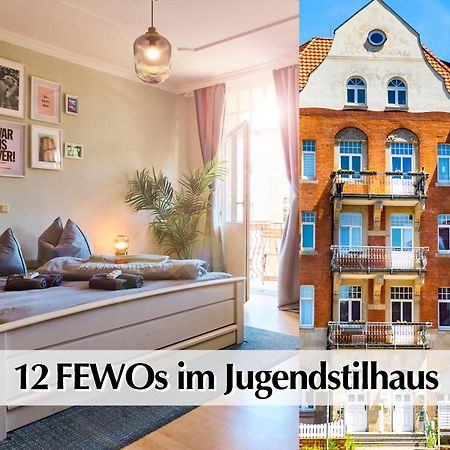 ארפורט 12 Fewos Im Jugendstilhaus Mit Aufzug, Terrasse, Kingsize-Bett, Smart-Tv, Etc מראה חיצוני תמונה