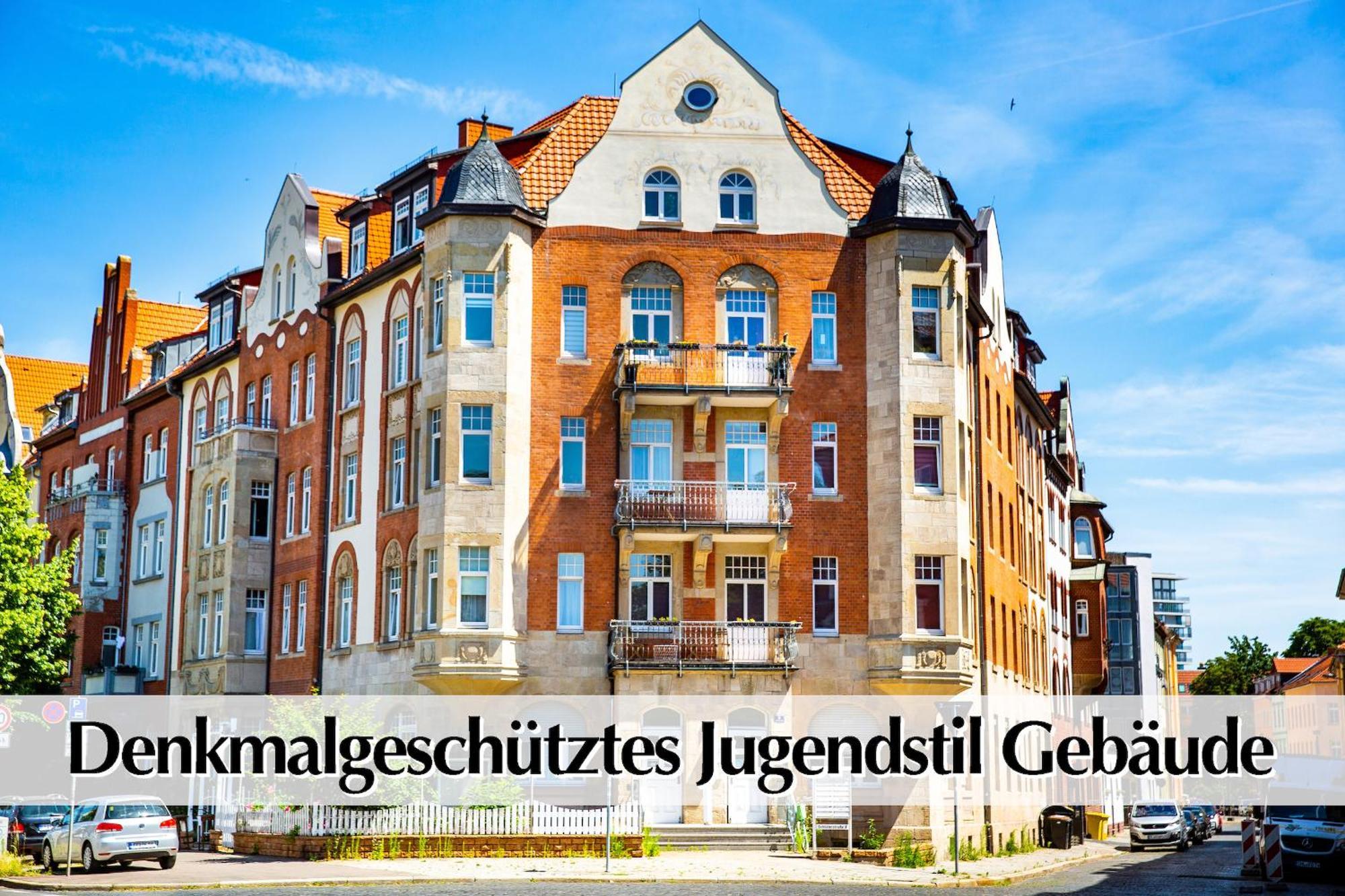 ארפורט 12 Fewos Im Jugendstilhaus Mit Aufzug, Terrasse, Kingsize-Bett, Smart-Tv, Etc מראה חיצוני תמונה