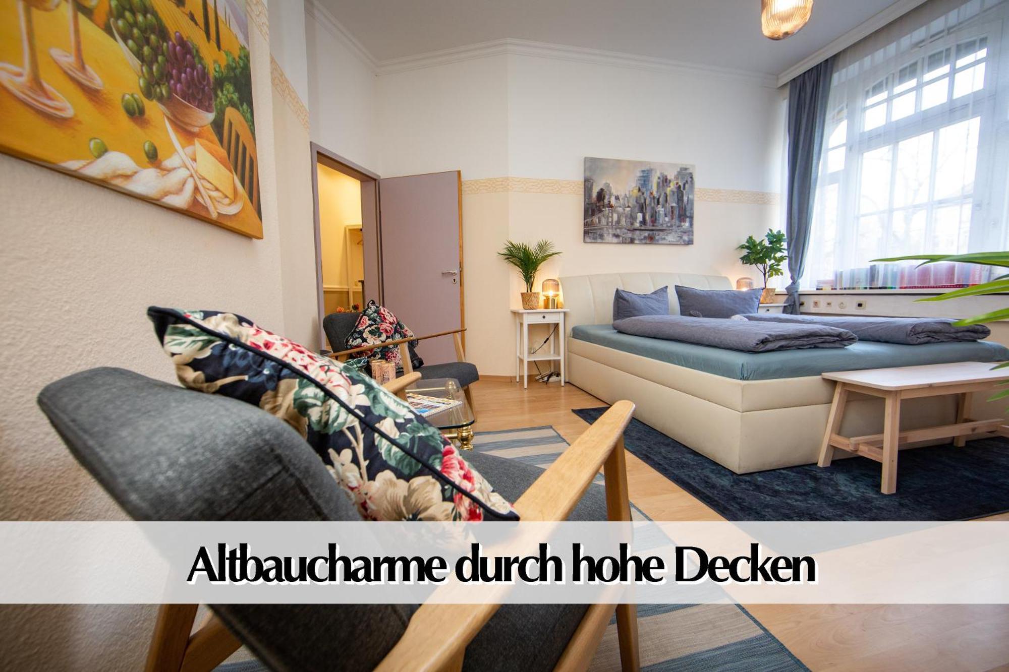 ארפורט 12 Fewos Im Jugendstilhaus Mit Aufzug, Terrasse, Kingsize-Bett, Smart-Tv, Etc מראה חיצוני תמונה
