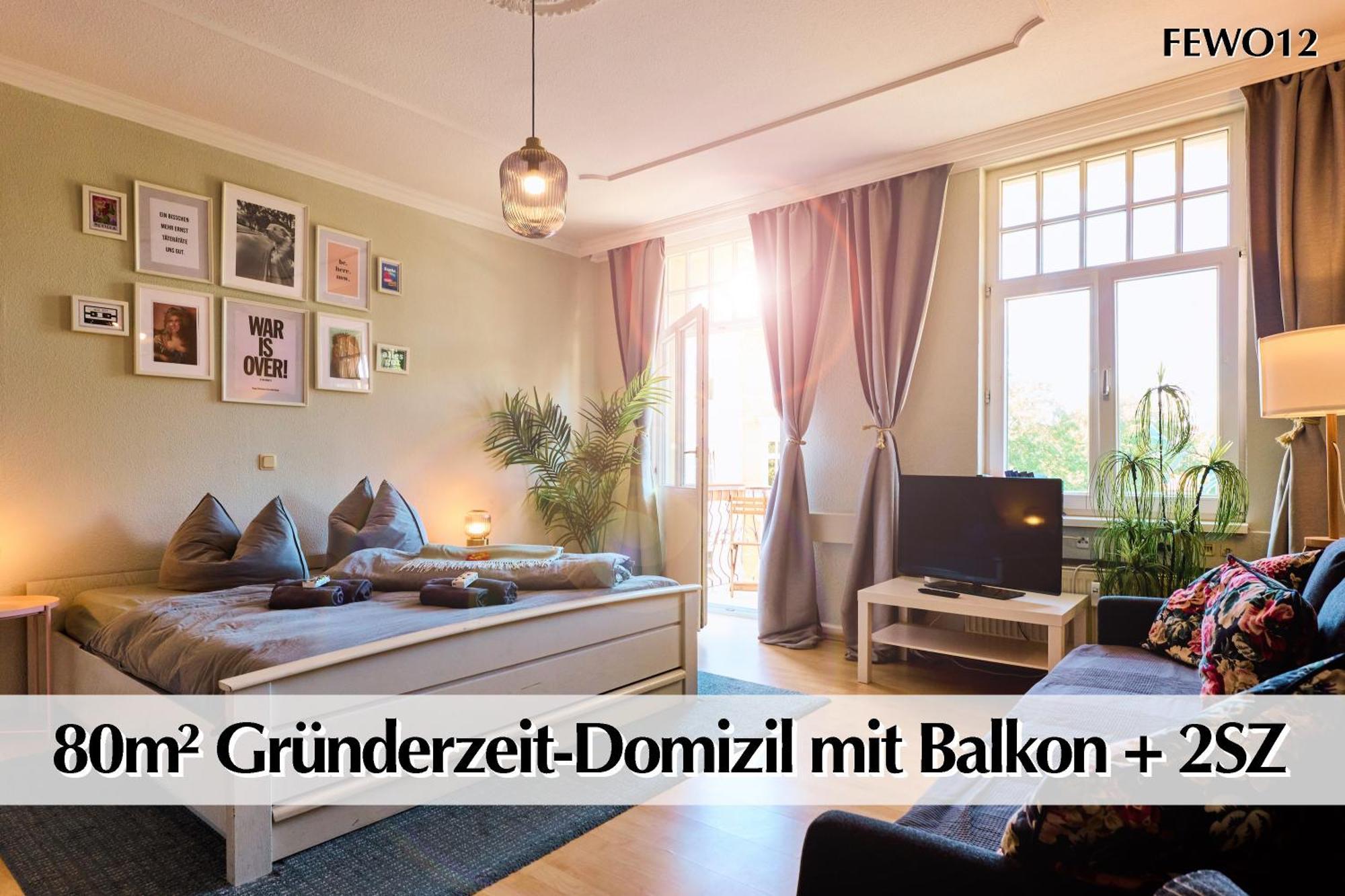ארפורט 12 Fewos Im Jugendstilhaus Mit Aufzug, Terrasse, Kingsize-Bett, Smart-Tv, Etc מראה חיצוני תמונה