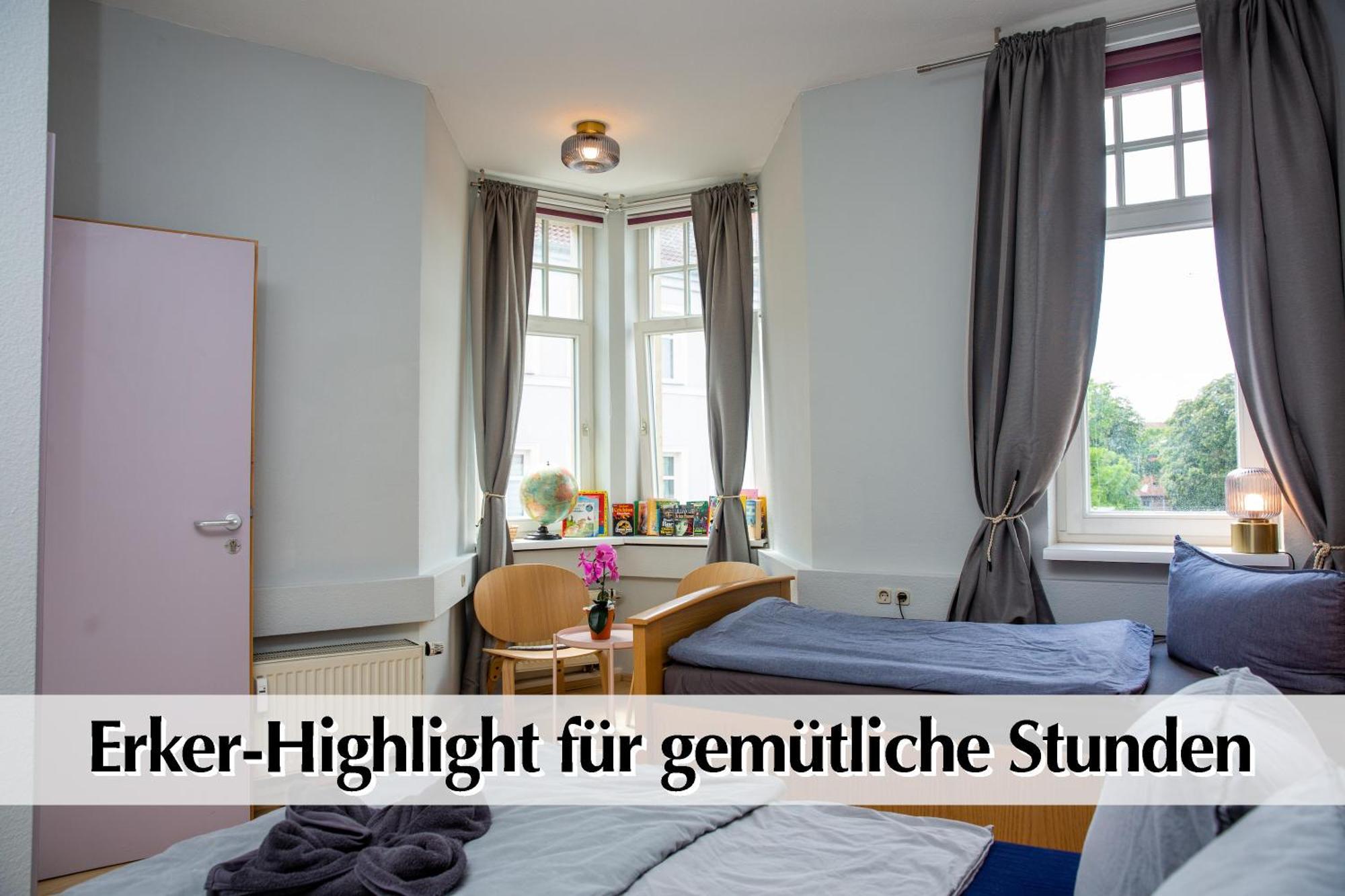 ארפורט 12 Fewos Im Jugendstilhaus Mit Aufzug, Terrasse, Kingsize-Bett, Smart-Tv, Etc חדר תמונה
