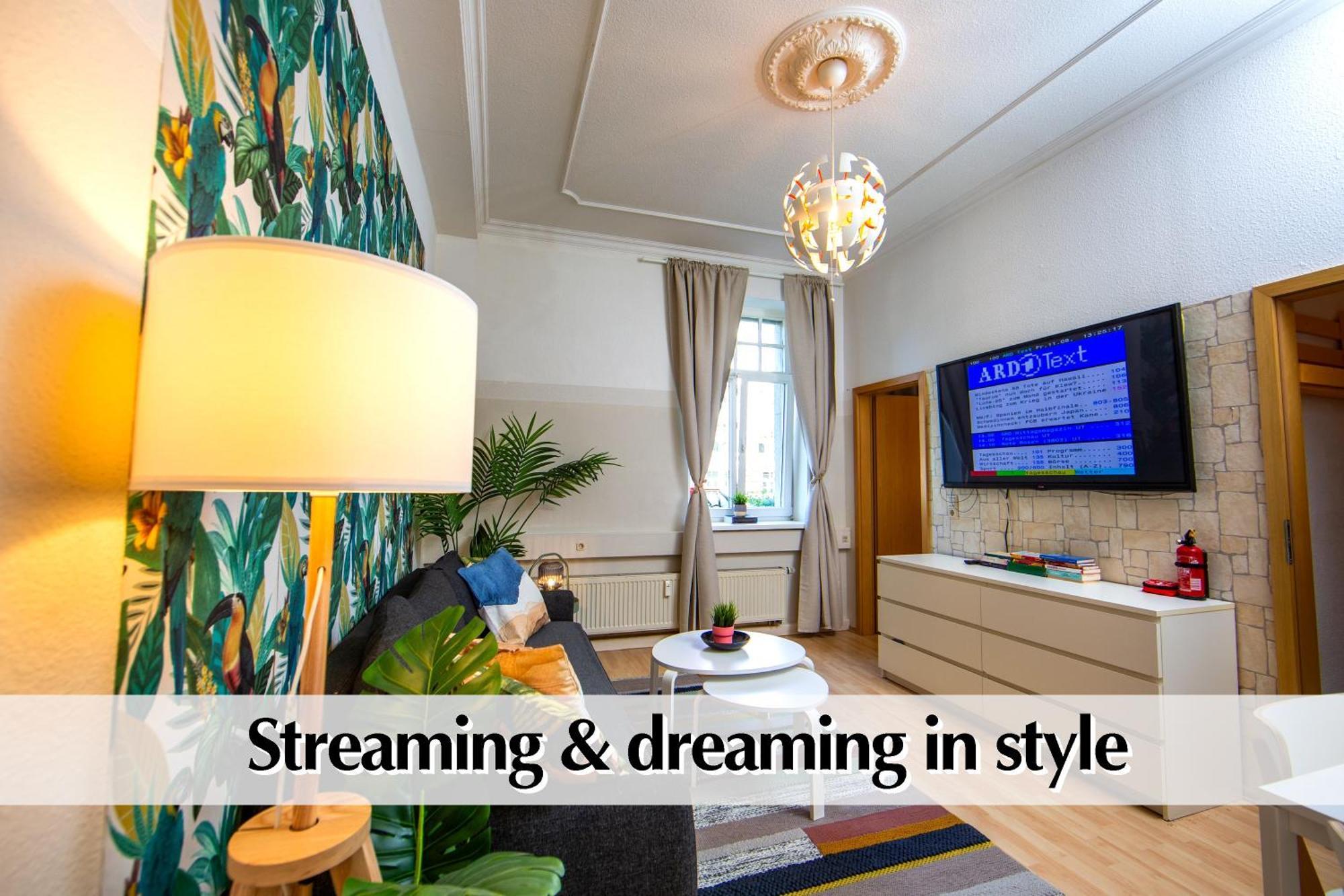 ארפורט 12 Fewos Im Jugendstilhaus Mit Aufzug, Terrasse, Kingsize-Bett, Smart-Tv, Etc חדר תמונה