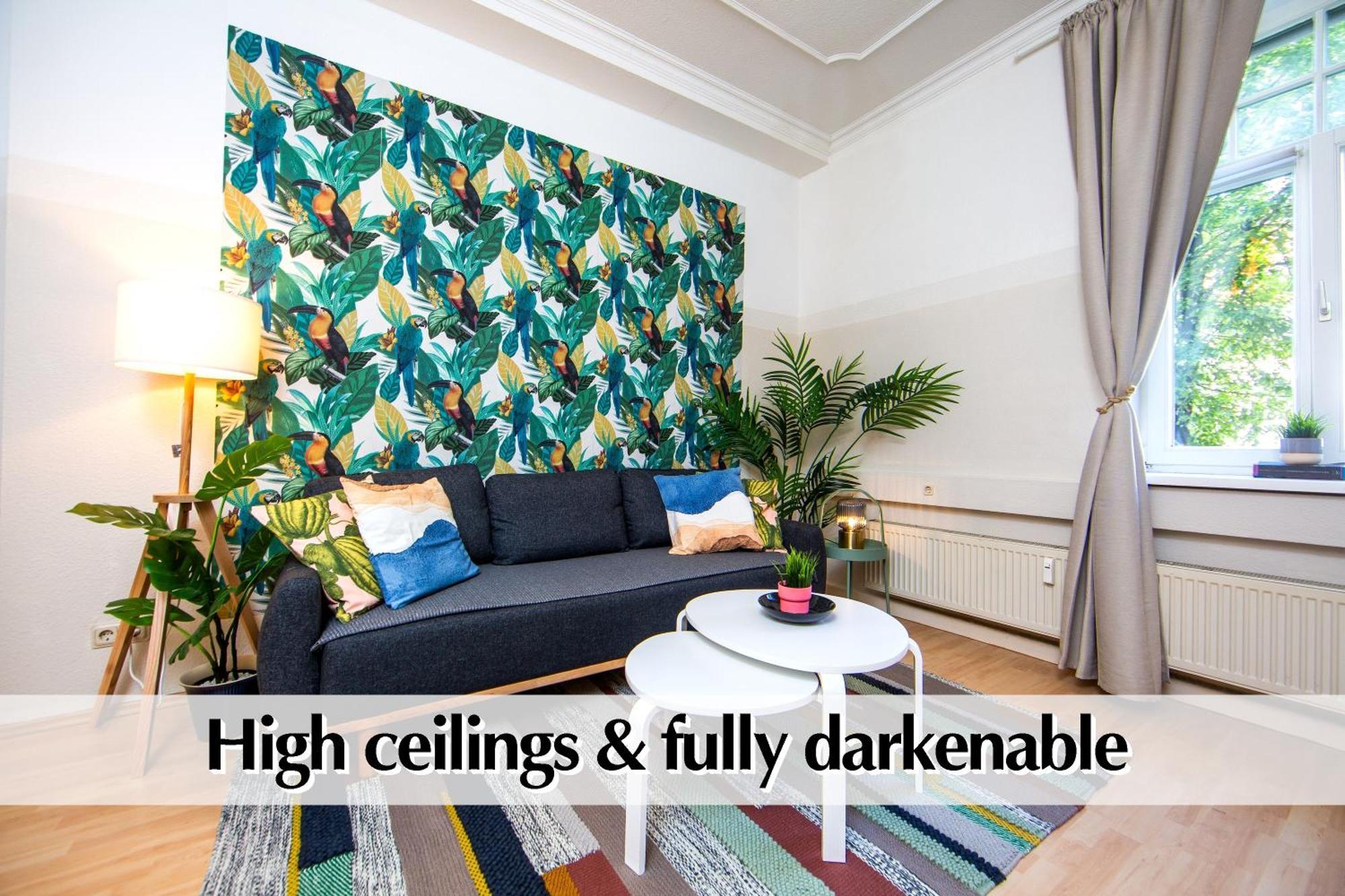 ארפורט 12 Fewos Im Jugendstilhaus Mit Aufzug, Terrasse, Kingsize-Bett, Smart-Tv, Etc חדר תמונה
